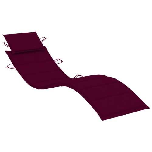 Jastuk za ležaljku za sunčanje crvena boja vina 186 x 58 x 3 cm Cijena