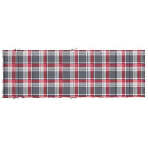 Jastuk za ležaljku crveni karirani 186x58x4 cm tkanina Oxford - Crveni karirani uzorak 1 Cijena