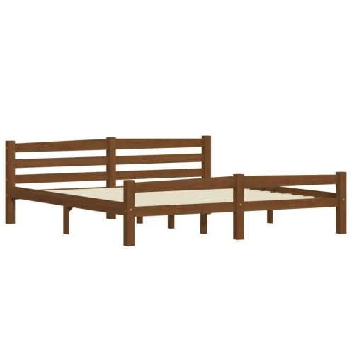 Okvir za krevet od masivne borovine boja meda 180 x 200 cm - boja meda 180 x 200 cm Cijena