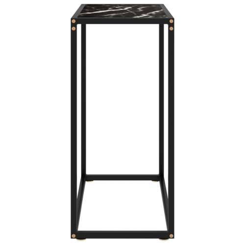 Konzolni stol crni 60 x 35 x 75 cm od kaljenog stakla Cijena