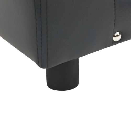 Sofa za pse tamnosiva 81 x 43 x 31 cm od pliša i umjetne kože - Tamno siva Cijena
