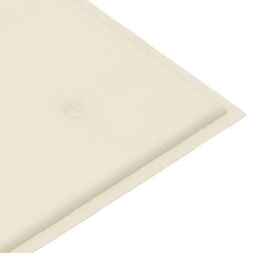 Klupa Batavia s krem jastukom 120 cm od masivne tikovine - Krema 120 cm 1 Cijena