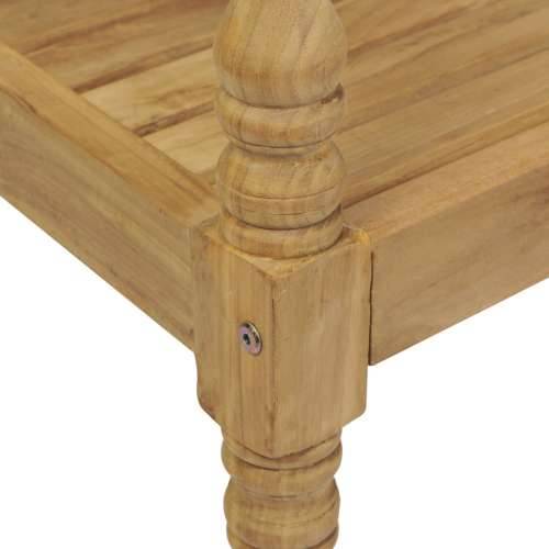 Klupa Batavia s plavim jastukom 120 cm od masivne tikovine Plava 120 cm 1 Cijena