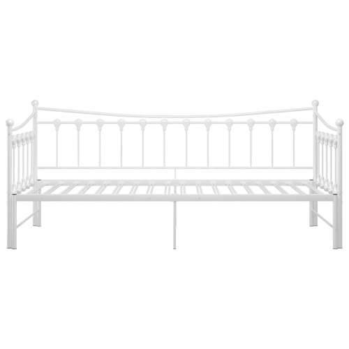 Okvir za krevet na razvlačenje bijeli metalni 90 x 200 cm - Bijela Cijena