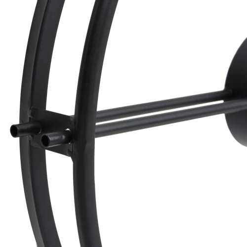 Zidni sat crni 52 cm željezni - Crna Cijena