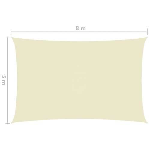 Jedro protiv sunca od tkanine Oxford pravokutno 5 x 8 m krem Cijena