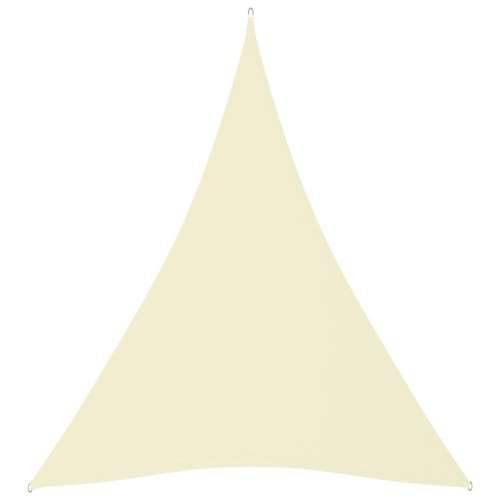 Jedro za zaštitu od sunca od tkanine trokutasto 5x6x6 m krem Cijena