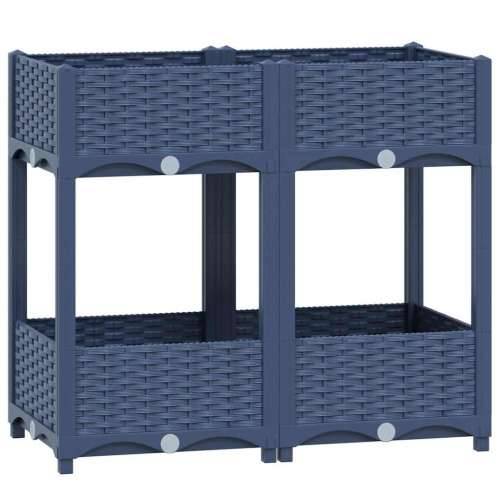 Povišena gredica 80 x 40 x 71 cm od polipropilena - Plavo-siva 80 x 40 x 71 cm 1 Cijena