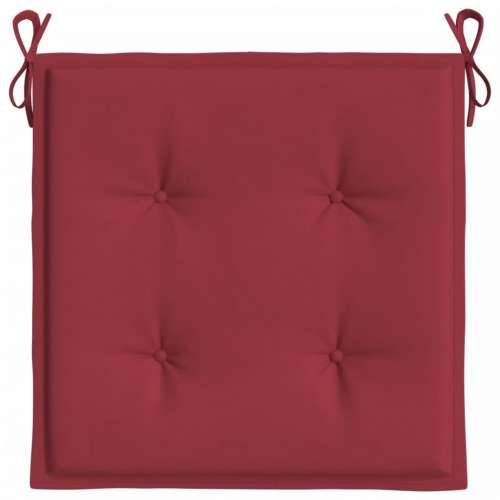 Jastuci za vrtne stolice 6 kom boja vina 50x50x3 cm od tkanine Cijena
