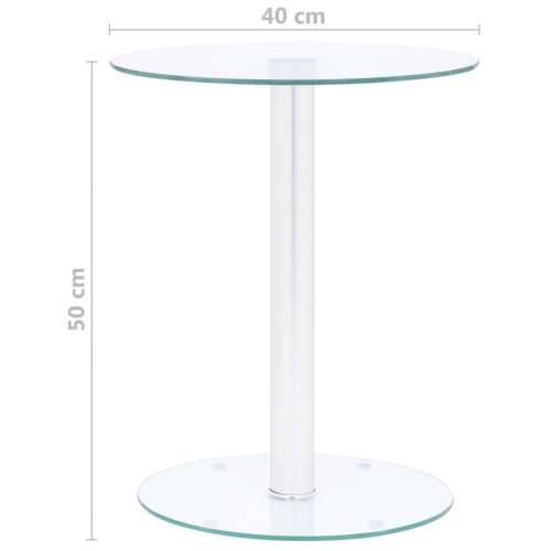 Stolić za kavu prozirni 40 cm od kaljenog stakla - Transparentan 1 Cijena