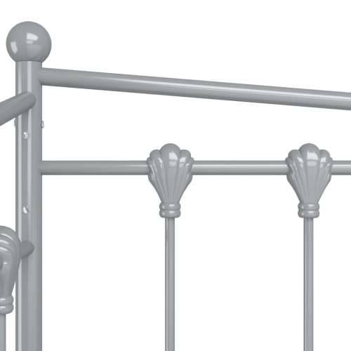 Okvir za krevet na razvlačenje sivi metalni 90 x 200 cm - Siva Cijena