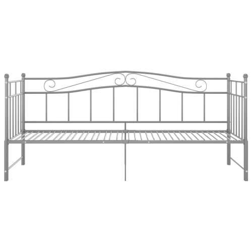 Okvir za krevet na razvlačenje sivi metalni 90 x 200 cm - Siva Cijena