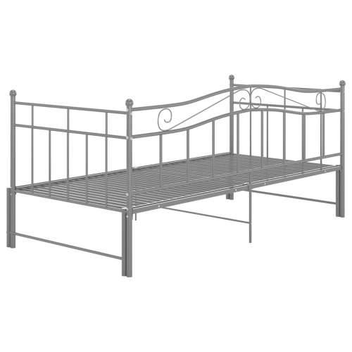 Okvir za krevet na razvlačenje sivi metalni 90 x 200 cm - Siva Cijena