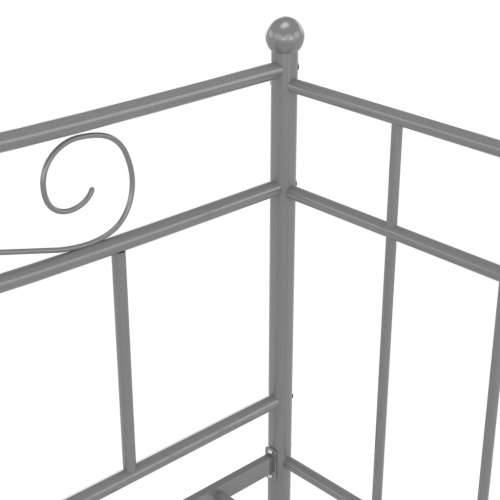 Okvir za krevet na razvlačenje sivi metalni 90 x 200 cm - Siva Cijena