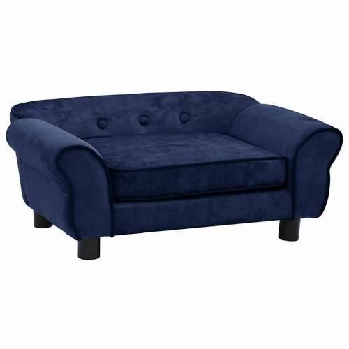 Sofa za pse plava 72 x 45 x 30 cm plišana - Plava Cijena