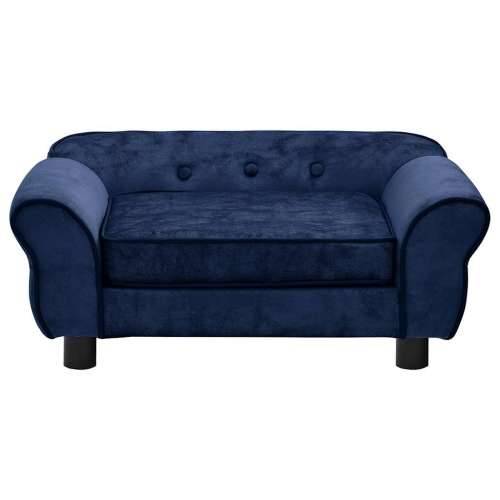 Sofa za pse plava 72 x 45 x 30 cm plišana - Plava Cijena