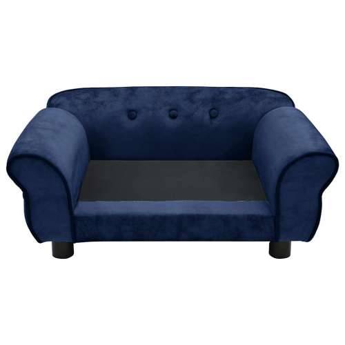 Sofa za pse plava 72 x 45 x 30 cm plišana - Plava Cijena