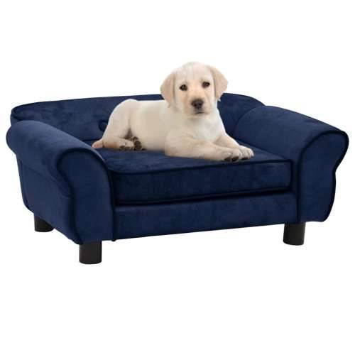 Sofa za pse plava 72 x 45 x 30 cm plišana