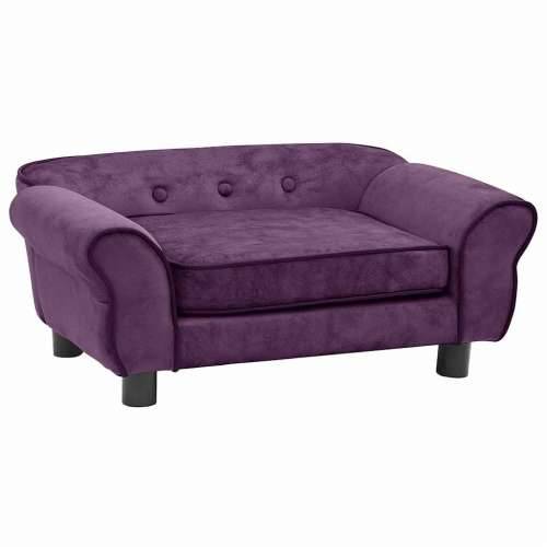 Sofa za pse bordo 72 x 45 x 30 cm plišana - Tamno crvena Cijena