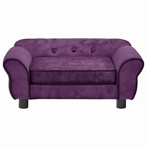 Sofa za pse bordo 72 x 45 x 30 cm plišana - Tamno crvena Cijena