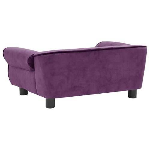 Sofa za pse bordo 72 x 45 x 30 cm plišana - Tamno crvena Cijena