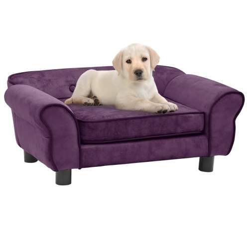 Sofa za pse bordo 72 x 45 x 30 cm plišana