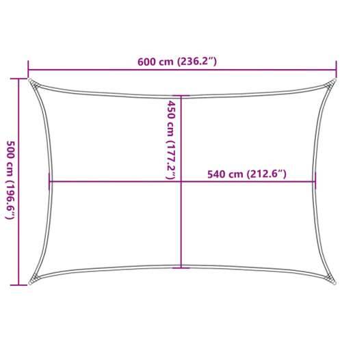 Jedro za zaštitu od sunca 160 g/m² krem 5 x 6 m HDPE - Krema 5 x 6 m 1 Cijena