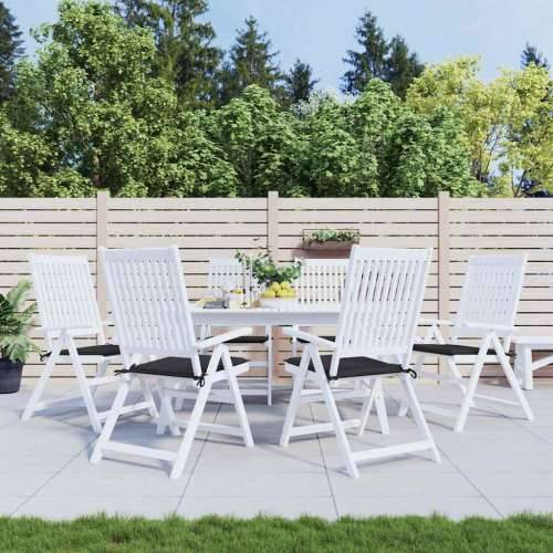 Jastuci za vrtne stolice 6 kom crni 40x40x4 cm od tkanine - Crna 40 x 40 x 3 cm 6 Cijena