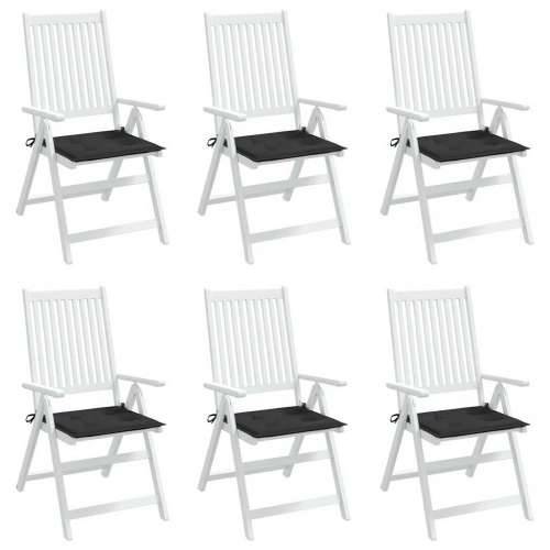 Jastuci za vrtne stolice 6 kom crni 40x40x4 cm od tkanine - Crna 40 x 40 x 3 cm 6 Cijena