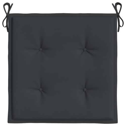 Jastuci za vrtne stolice 6 kom crni 40x40x4 cm od tkanine - Crna 40 x 40 x 3 cm 6 Cijena