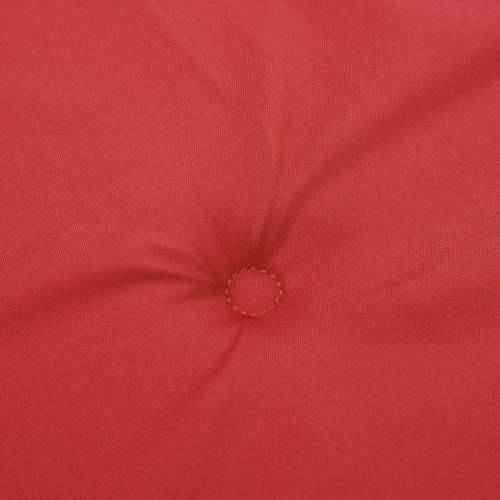 Jastuci za vrtne stolice 4 kom crveni 50x50x4 cm od tkanine - Crvena 50 x 50 x 3 cm 4 Cijena