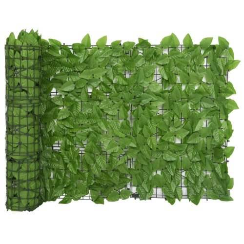 Balkonski zastor sa zelenim lišćem 500 x 75 cm Cijena