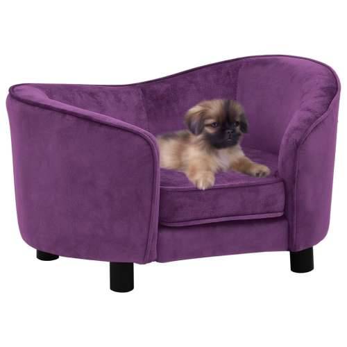 Sofa za pse bordo 69 x 49 x 40 cm plišana - Tamno crvena Cijena