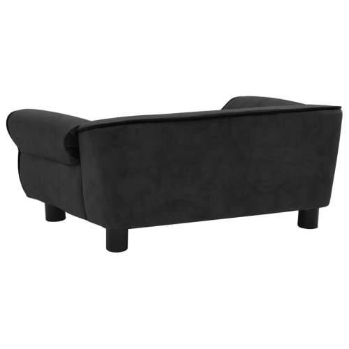 Sofa za pse crna 72 x 45 x 30 cm plišana Cijena