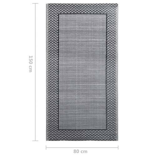 Vanjski tepih sivi 80 x 150 cm PP Cijena