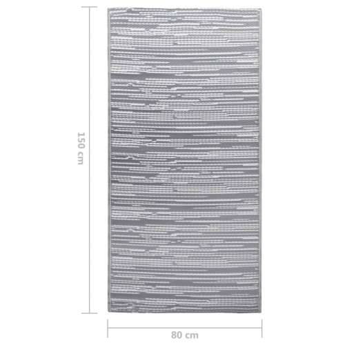 Vanjski tepih ARAKIL sivi 80x150 cm PP - Siva 80 x 150 cm 1 Cijena
