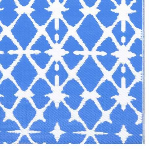 Vanjski tepih plavo-bijeli 160 x 230 cm PP Cijena