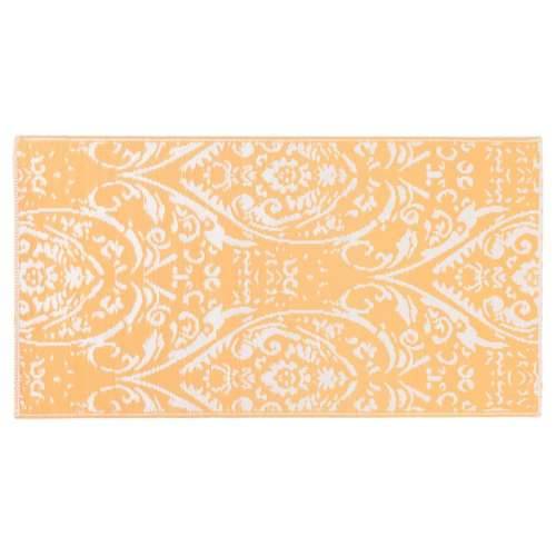 Vanjski tepih narančasto-bijeli 120 x 180 cm PP Cijena