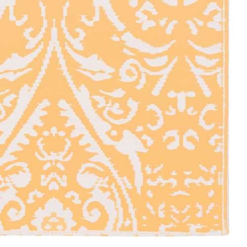 Vanjski tepih narančasto-bijeli 190 x 290 cm PP Cijena