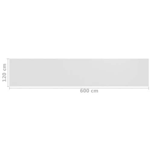 Balkonski zastor bijeli 120 x 600 cm HDPE Cijena