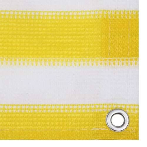 Balkonski zastor žuto-bijeli 120 x 500 cm HDPE - Žuta i bijela 120 x 500 cm Cijena