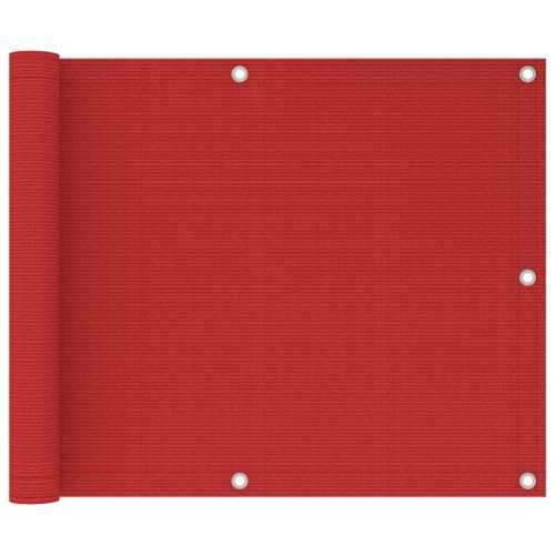 Balkonski zastor crveni 75 x 300 cm HDPE Cijena