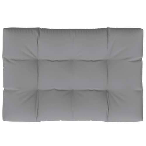 Jastuk za palete 120 x 80 x 12 cm sivi od tkanine Cijena