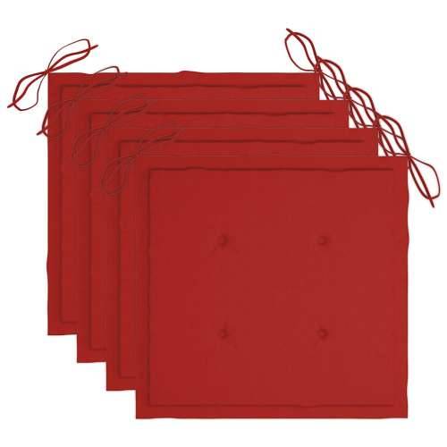 5-dijelni sklopivi vrtni blagovaonski set od bambusa - Crvena 40 x 40 x 4 cm 4 Cijena
