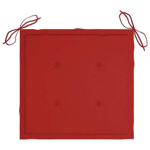 5-dijelni sklopivi vrtni blagovaonski set od bambusa - Crvena 40 x 40 x 4 cm 4 Cijena