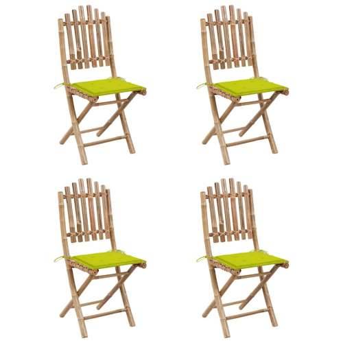 5-dijelni sklopivi vrtni blagovaonski set od bambusa - Svjetlozelena 40 x 40 x 4 cm 4 Cijena