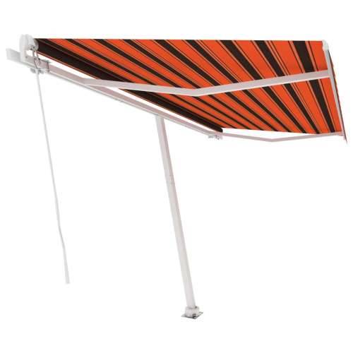 Samostojeća tenda ručno uvlačenje 400 x 300 cm narančasto-smeđa Cijena