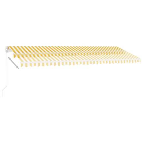 Samostojeća tenda na ručno uvlačenje 500 x 350 cm žuto-bijela - Žuta i bijela 500 x 350 cm 1 Cijena