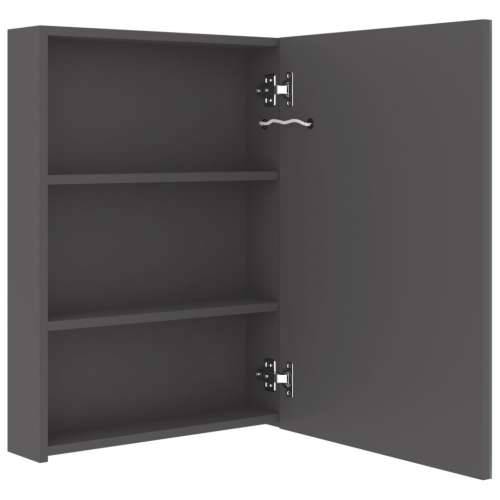 LED kupaonski ormarić s ogledalom sivi 50 x 13 x 70 cm - Siva 50 x 13 x 70 cm 1 Cijena