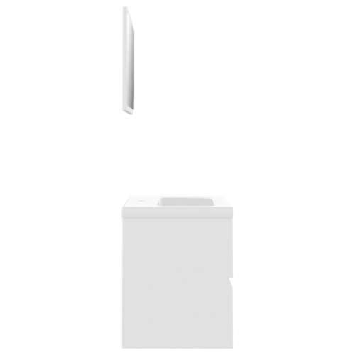 Set kupaonskog namještaja od konstruiranog drva bijeli - Bijela 60 x 38.5 x 45 cm 1 Cijena
